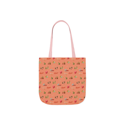 Tote bag with a pattern on a white background