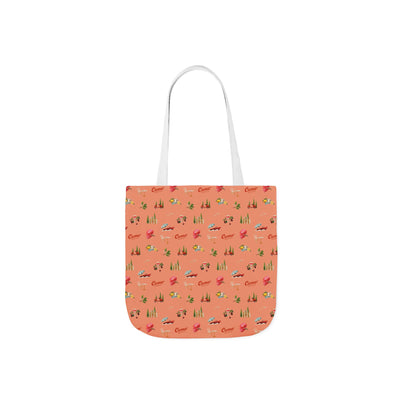 Tote bag with a pattern on a white background