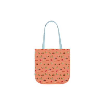 Tote bag with the como pattern on a white background